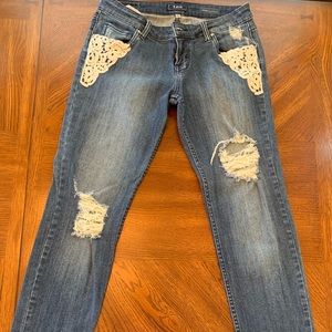 💐3/$10💐 Sts Blue lace accent jeans
